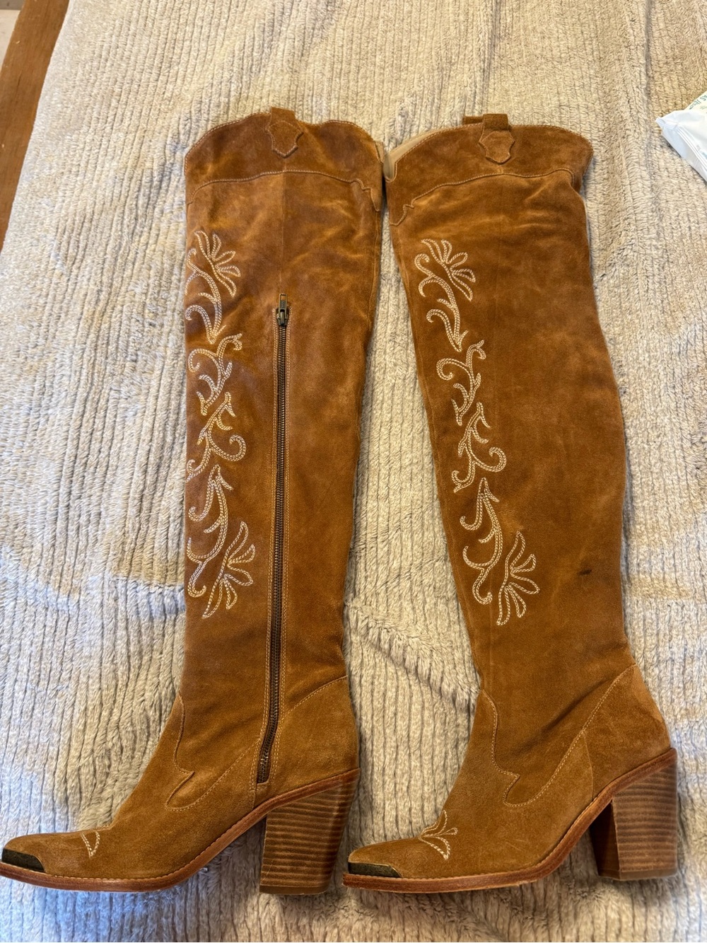 Spell - Cabana Suede Thigh High Boots - Tan - Size 8 (39) - Rare - Picture 7 of 11